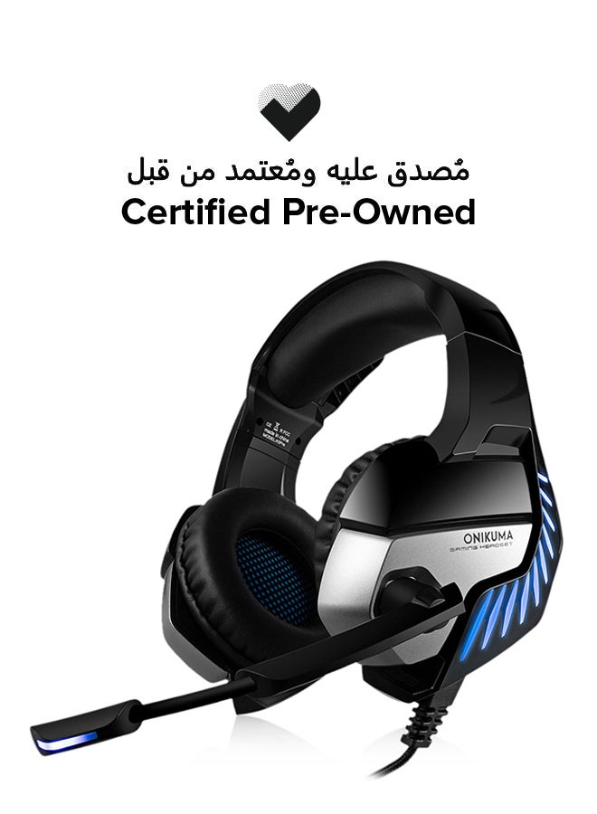 onikuma Certified Pre Owned - K5 Pro Stereo Over-Ear Gaming Wired Headset With Mic - Image 1