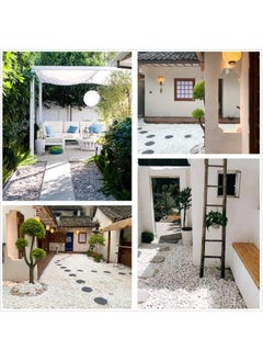 Generic 5LBS (2.25KG) Natural Polished Decorative White Pebbles - Small Stones 3/8" Gravel Size for Plants Home DIY Decor Aquarium Gravel Vase Fillers Fairy Garden Landscaping Outdoor Stone  - Image 4