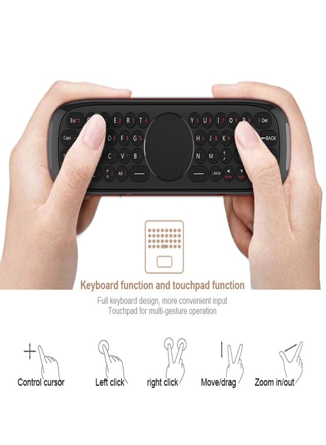 Wechip W2 2.4G Air Wireless Keyboard with Touchpad Infrared Remote Control for Android TV BOX PC Projector - Image 4