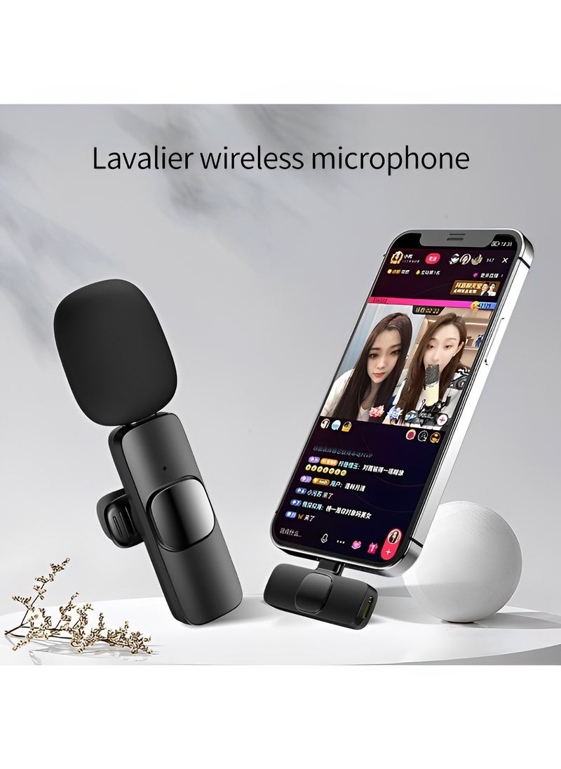 REOCLE Professional Wireless Lavalier Lapel Microphone for iPhone & iPad Cordless Omnidirectional Condenser Recording Mic for Interview & Video & Podcast & Vlog & YouTube  - Image 3