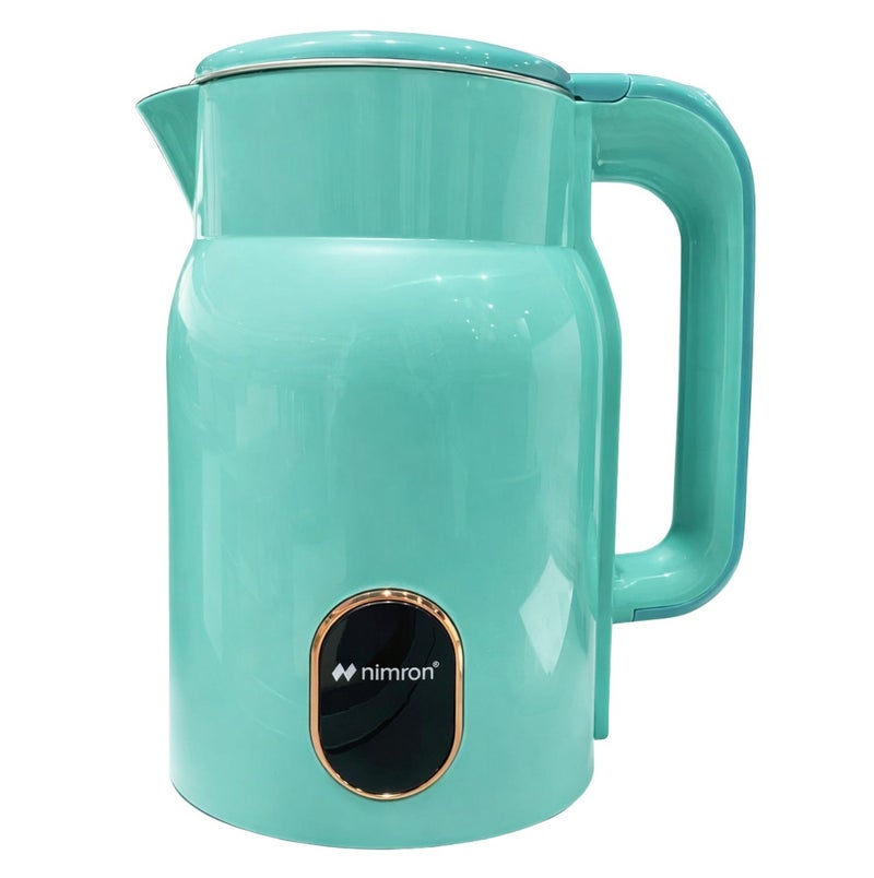 nimron 2.0 L Electric Kettle 1500 W Stainless Steel, Auto Shut‑Off & Dry‑Boil Protection, Cool‑Touch Handle, 2‑Year Warranty – Teal Blue - Image 1