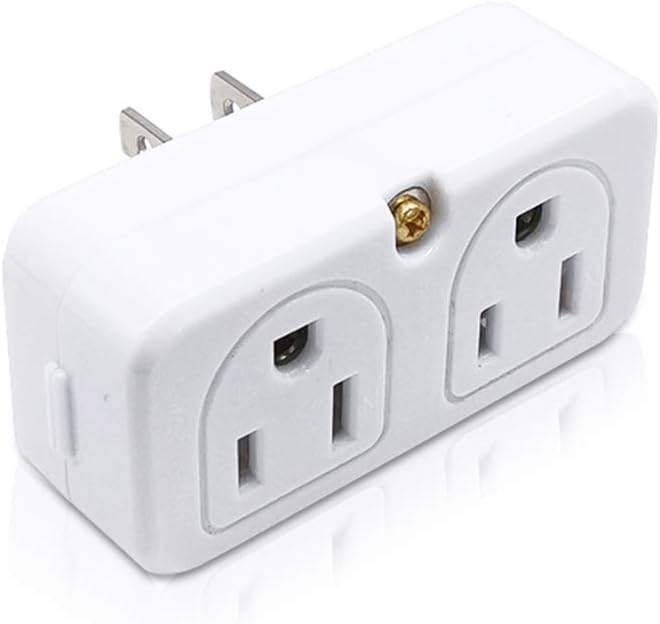 SYCON Adapter Outlet Extender, 2-Prong Mini Wall Plug, Multi Outlet Splitter with 4 Outlets - Image 1