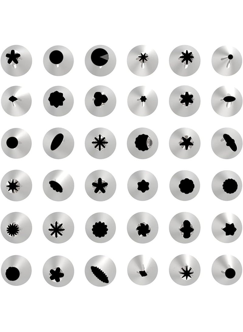 سوفام طقم تزيين مجموعات الخبز مستلزمات الخبز مع أطراف الثلج، معجنات، ثلج أملس، أنابيب الفتحات قارنة الخبز DIY المعجنات - Image 5