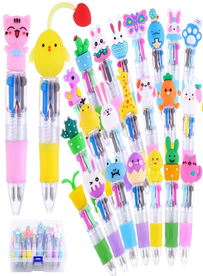 Vellibring 24PCS Easter Multicolor Ballpoint Pens 4 Colors in 1 - Image 1