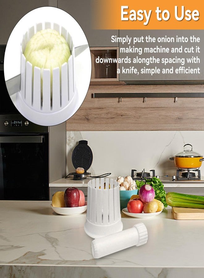 Gsycle Blooming Onion Cutter, Onion Blossom Maker Vegetable Slicer Flower-Shaped Onion Potato Tomato Apple Cutter Kitchen Tool with Core Remover for Fruits Vegetables – Easy to Clean Reusable - Image 2