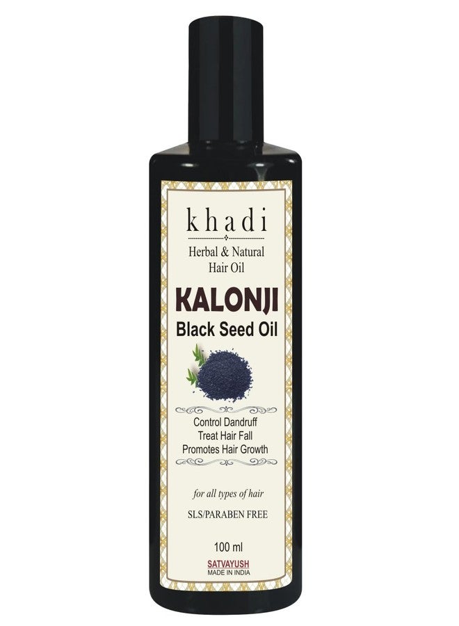 Satvayush Kalonji Black Seed Hair Oil, Herbal and Natural, Controls Dandruff, Treats Hair Fall, Promotes Hair Growth, SLS and Paraben Free, 100 ml - Image 1