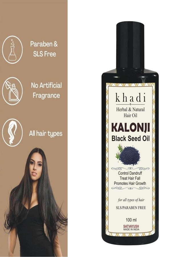 Satvayush Kalonji Black Seed Hair Oil, Herbal and Natural, Controls Dandruff, Treats Hair Fall, Promotes Hair Growth, SLS and Paraben Free, 100 ml - Image 3