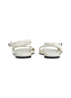 CALVIN KLEIN LEATHER SANDALS WITH LOGO HARDWARE  - Image 3