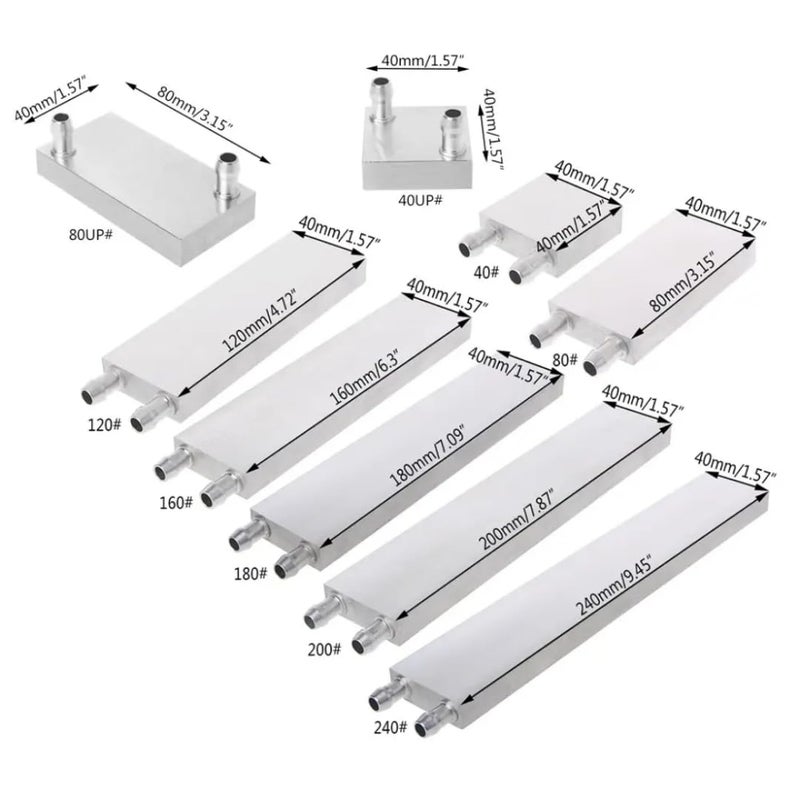 ROBOMALLS Water Cooling Head Water Cooling Plate 40 * 40mm (Water cooling block 40x40mm) - Image 4