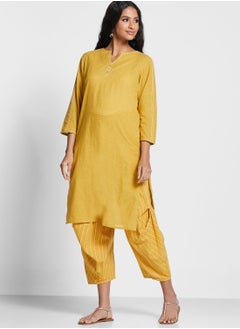 W Drawstring Detail Pants  - Image 1