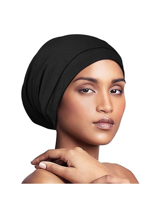 Women's Satin Silk Lining Adjustable Sleep Cap Soft and Breathable Chemotherapy Cap Solid Color Foreskin Sleeping Cap Perfect Gift for Men and Women With Frizzy Hair Long Curly Hair Or Short Hair - Image 2