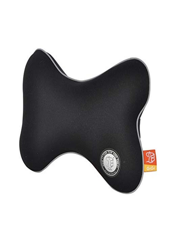 GiGi G-1063A Pure Memory Foam and Ergonomic Design Car Seat Neck Rest Cushion, Head Rest Pillow for Cervical Pain Relief (Black), Pack of 1 - Image 2
