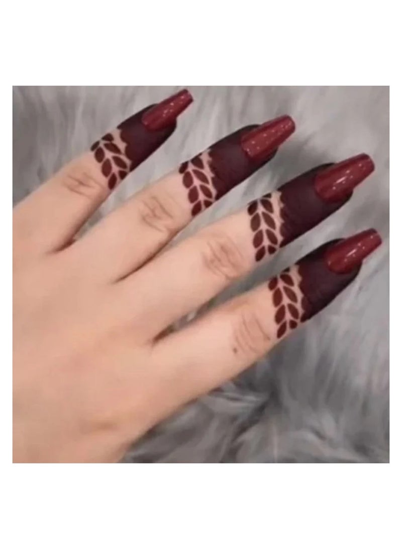 Generic Fast Acting Finger Henna Burgundy  - Image 3