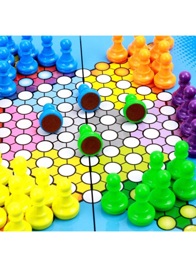 SUCCESS Chenggong Magnetic Folding Portable Checkers, Children's Chess Board Game, Desktop Game, Magnetic Camping Educational Checkers - Image 3