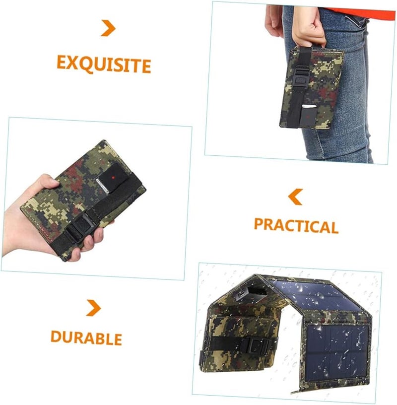 Foldable Solar Panel Charger Portable USB Power Bank For Outdoor RV Boat Emergency Charging - Image 3