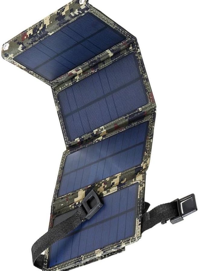Foldable Solar Panel Charger Portable USB Power Bank For Outdoor RV Boat Emergency Charging - Image 2