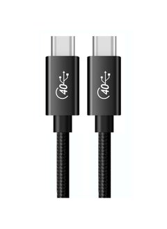 PD 100W USB-C / Type-C to USB-C / Type-C Compatible Thunderbolt 4 Full-function Data Cable, Cable Length:1m(Black Mesh) - pzsku/Z74F8B7450B19FFE500D8Z/45/_/1723045216/f614fda5-2406-48e9-879d-a9988547dba1