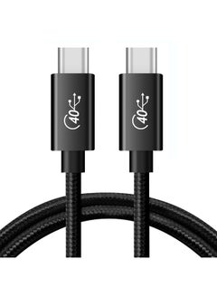 PD 100W USB-C / Type-C to USB-C / Type-C Compatible Thunderbolt 4 Full-function Data Cable, Cable Length:1m(Black Mesh) - pzsku/Z74F8B7450B19FFE500D8Z/45/_/1723045219/66fe29de-032e-47ec-8ce3-610be38f809b