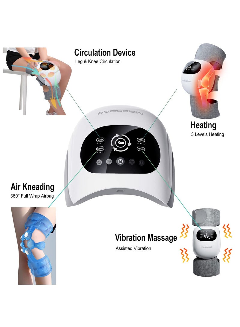 SYOSI SYOSI Cordless Knee Massager, Infrared Heat and Vibration Knee Pain Relief for Swelling Stiff Joints, Stre tched Ligament and Muscles Injuries Knee and Upper Calf  - Image 2