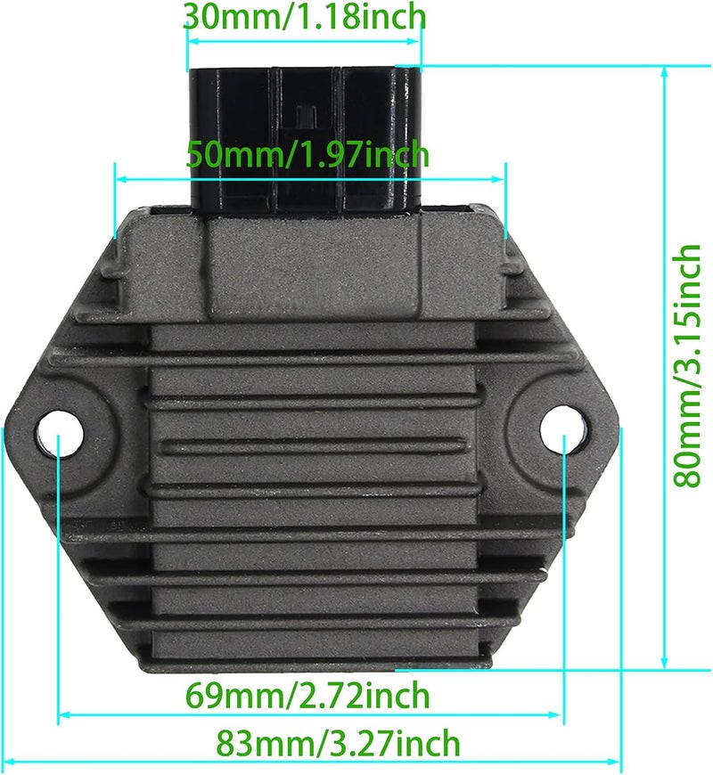 KAKO Voltage Regulator Rectifier, Starter Solenoid Relay and Ignition Coil Set for Honda TRX350 and TRX450 Models (3 Pieces) - Image 3