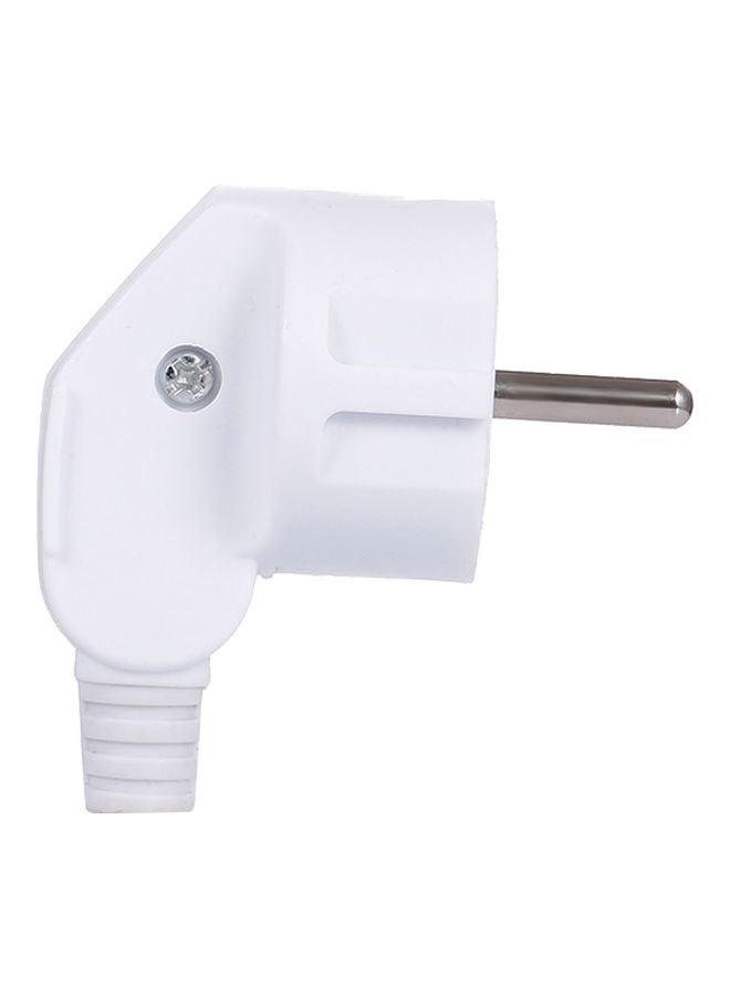 Round Pin Plug Adapter White - Image 4