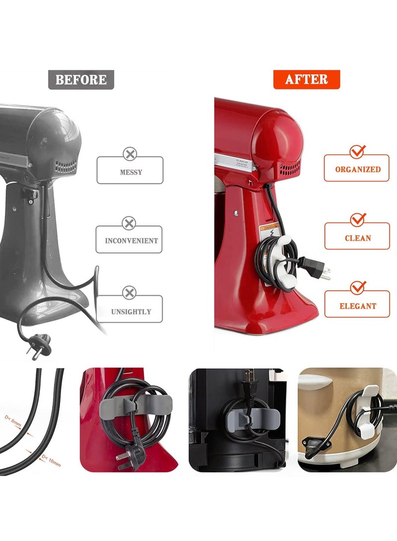 Cable Winder Cable Organizer for Kitchen Cable Holder, Kitchen Appliances, 6 Pieces Cable Clips - Image 3