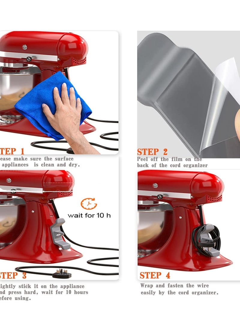 Cable Winder Cable Organizer for Kitchen Cable Holder, Kitchen Appliances, 6 Pieces Cable Clips - Image 5