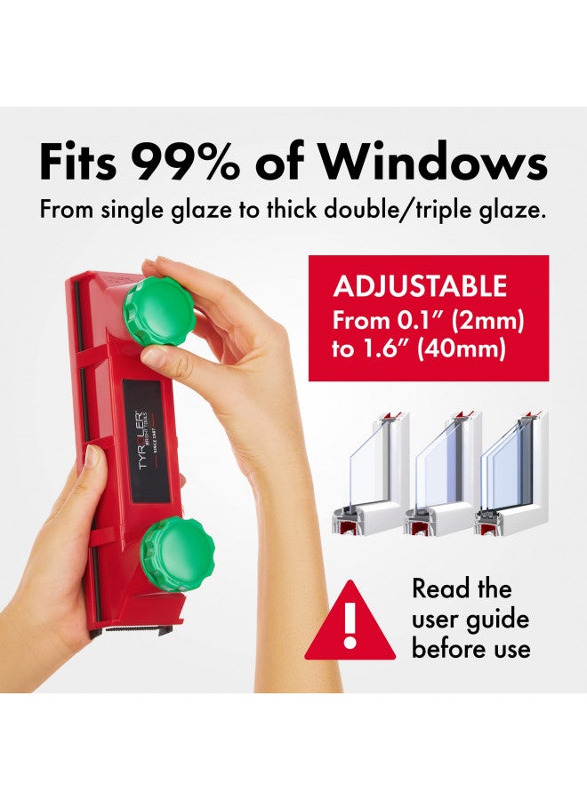Tyroler Bright Tools Tyroler Magnetic Window Cleaner Tool | The Glider D4 Double-Sided Window Cleaner Tool Fits Windows 0.1"-1.6" Thick | Window Cleaner Magnetic Tool | Magnet Window Cleaner Tool | Magnetic Glass Cleaner  - Image 3