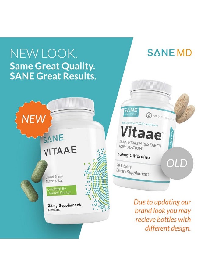 Sane - Vitaae Citicoline Brain Supplements For Memory Focus And Throat Phlegm Support Nootropic Memory And Focus Supplement For Brain Health - Image 1