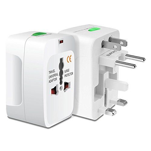 FENTICO Worldwide Universal Power Adapter Converter, All in One International Out of Country Travel Wall Charger Plug for Wall Plug Input in USA, EU, UK, and AUS & More Outlets (1 Pc) - Image 1