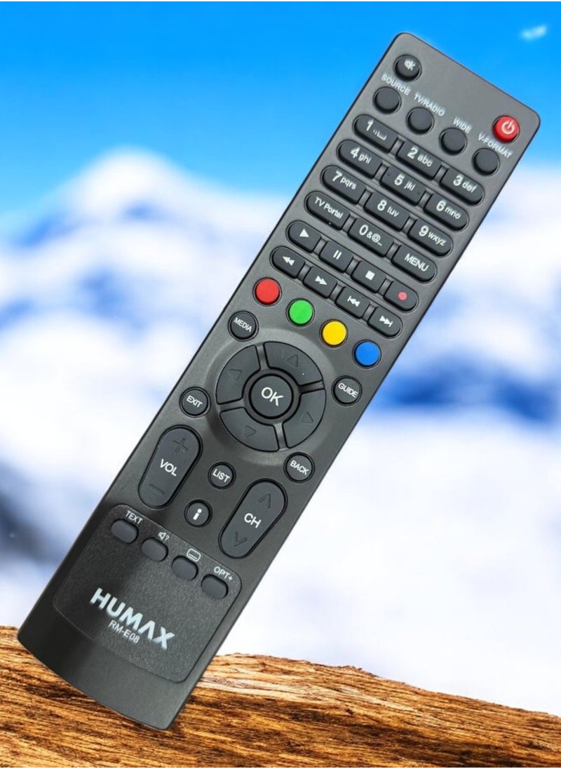Humax - RM-E08 Universal Remote Control with Multi-Function Keys for TV and Media Navigation - Image 1