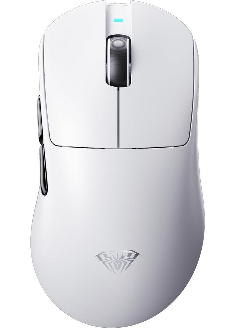 AULA ماوس الألعاب اللاسلكي SC900 Pro ثلاثي الوضع – 62 جرام خفيف الوزن، مستشعر PAW3395 بدقة 26,000 DPI، معدل استقصاء مزدوج 8000 هرتز، وضع 2.4 جيجاهرتز / BT5.0 / USB-C – قابل لإعادة الشحن للكمبيوتر الشخصي / ماك / لينوكس - Image 1