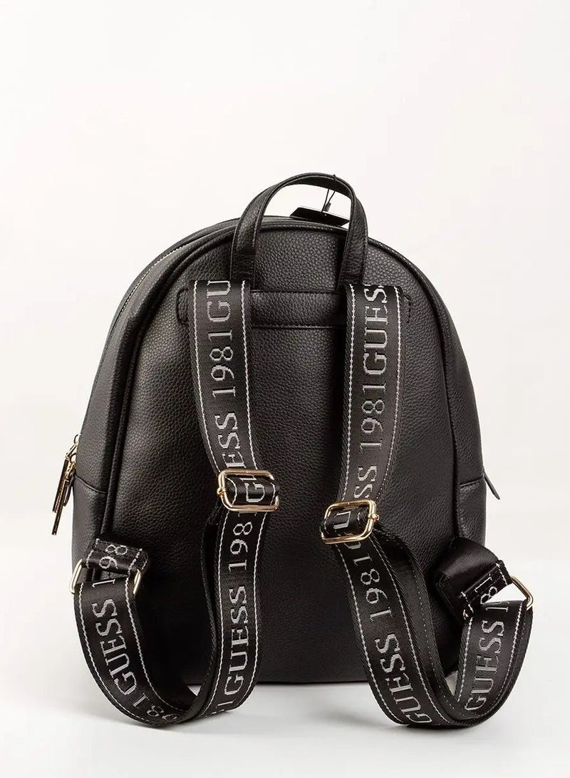 GUESS Black city backpack with zipper eco leather - Image 2