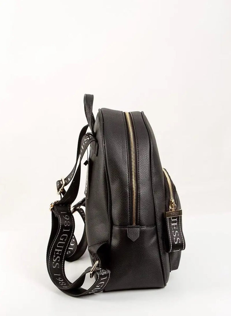 GUESS Black city backpack with zipper eco leather - Image 3