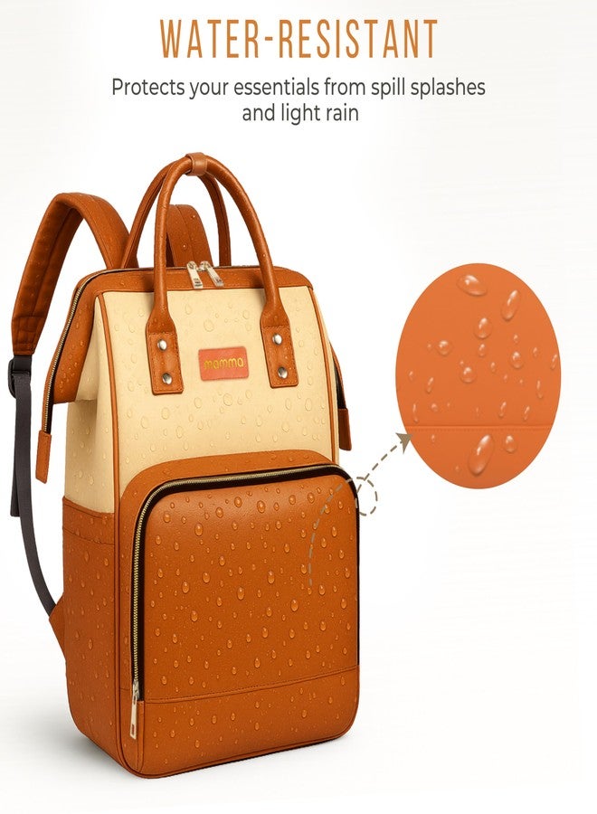 MAMMA Vegan Leather Diaper Bag for Mothers for Travel, Baby Bag for Mother Travel, Diaper Bag for Baby, 12 Pockets Waterproof Diaper Bags for Mom, Hospital Bag for Delivery Women | 9 Months Warranty - Image 4