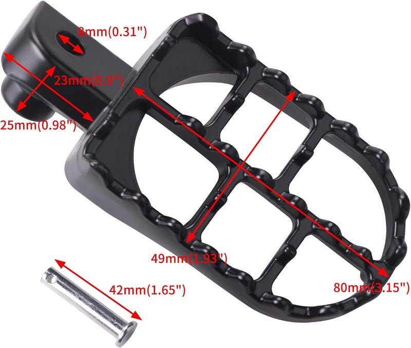 MWMNUN Aluminium Dirt Bike Foot Pegs - Image 5