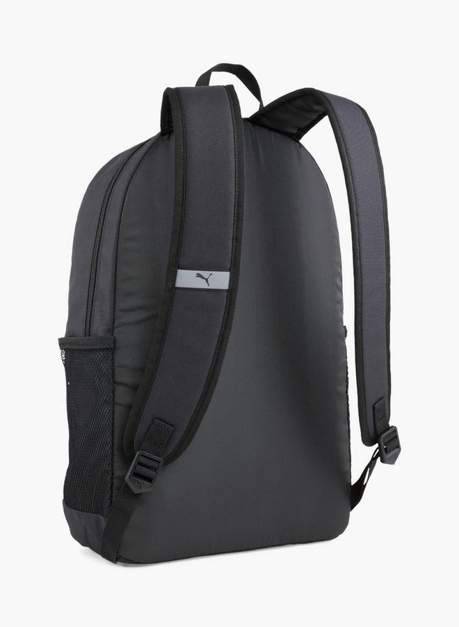 PUMA Logo Print School Backpack With Adjustable Straps And Zip Closure - Image 3