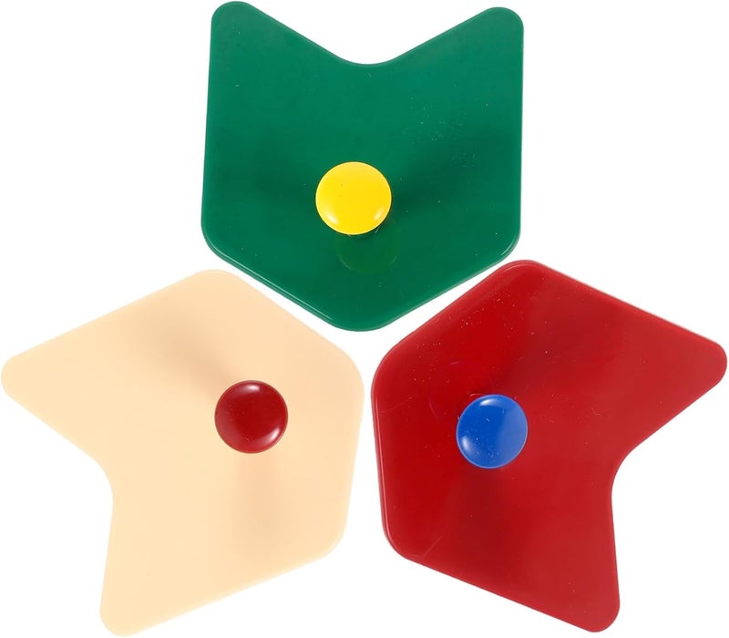 HANABASS 3pcs Colorful Adhesive Plastic Wall Hooks, No-Drill Sticky Hooks for Bathroom, Kitchen, and Home Organization, Multipurpose Coat, Towel, and Key Holders Random Color - Image 1
