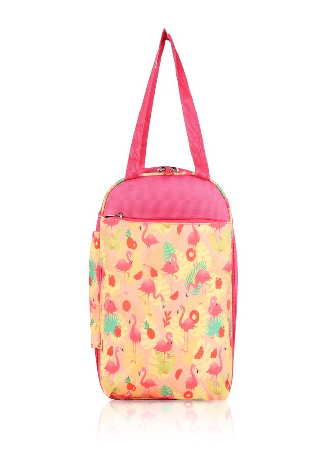 Echo Boomers Premium Herons Pint Lunch Bag – Stylish, Lightweight, Attractive, & Durable Meal Companion and Versatile Bag(Pink). - Image 1