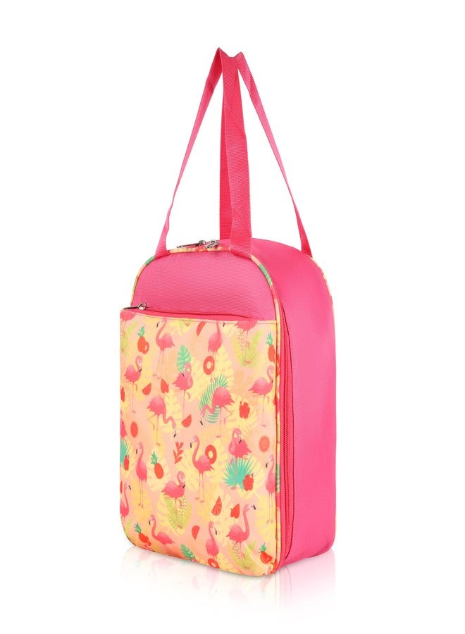Echo Boomers Premium Herons Pint Lunch Bag – Stylish, Lightweight, Attractive, & Durable Meal Companion and Versatile Bag(Pink). - Image 3