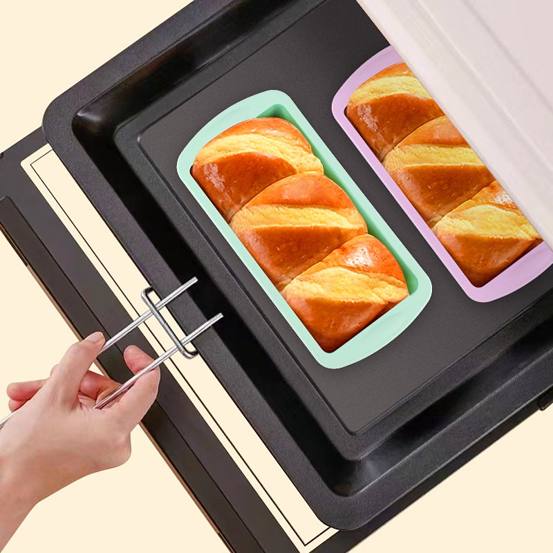Silicone Toast Mold Set – 4-Piece Modern Baking Tools for Easy Demoulding - Image 4