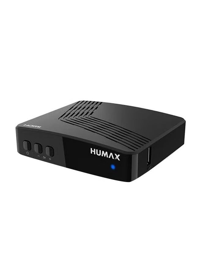 Humax F1-Mini+ HD Digital Satellite Receiver, F1 MINI Plus, Compact Design, Full HD 1080P Support, Black – High-Performance TV Streaming for Satellite Channels - Image 1