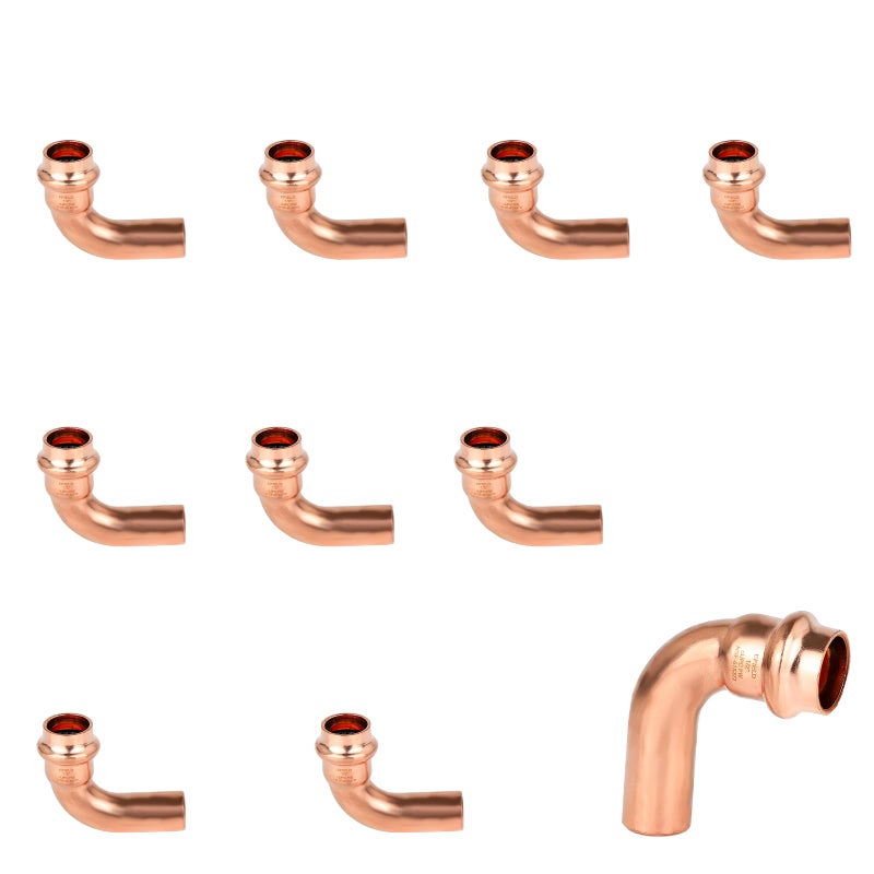 EFIELD Pack of 10 EFIELD 12 x 12 Copper Press Fit 90 Degree Street Elbow Fittings For Copper Tube Connection 12inchPRESS034 - Image 2
