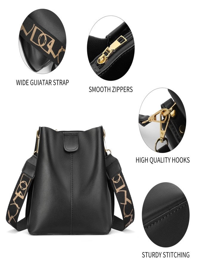 SENDEFN Trendy Bucket Crossbody Bag for Women Soft Shoulder Tote Purses Vegan Leather Crossbody Bags - Image 4