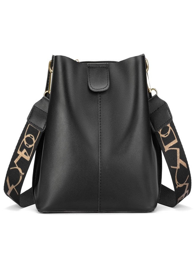 SENDEFN Trendy Bucket Crossbody Bag for Women Soft Shoulder Tote Purses Vegan Leather Crossbody Bags - Image 1