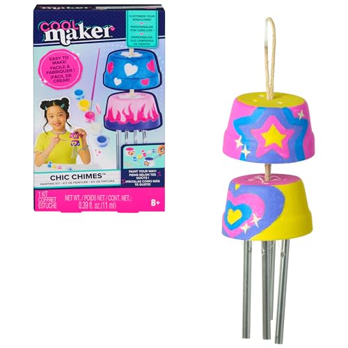 Cool Maker Chic Chimes Painting Kit with 5 Colors Paint Design a Stylish Windchime Room Decor Arts and Crafts Kit Kids Toys for Girls Ages 8 and up - Image 1