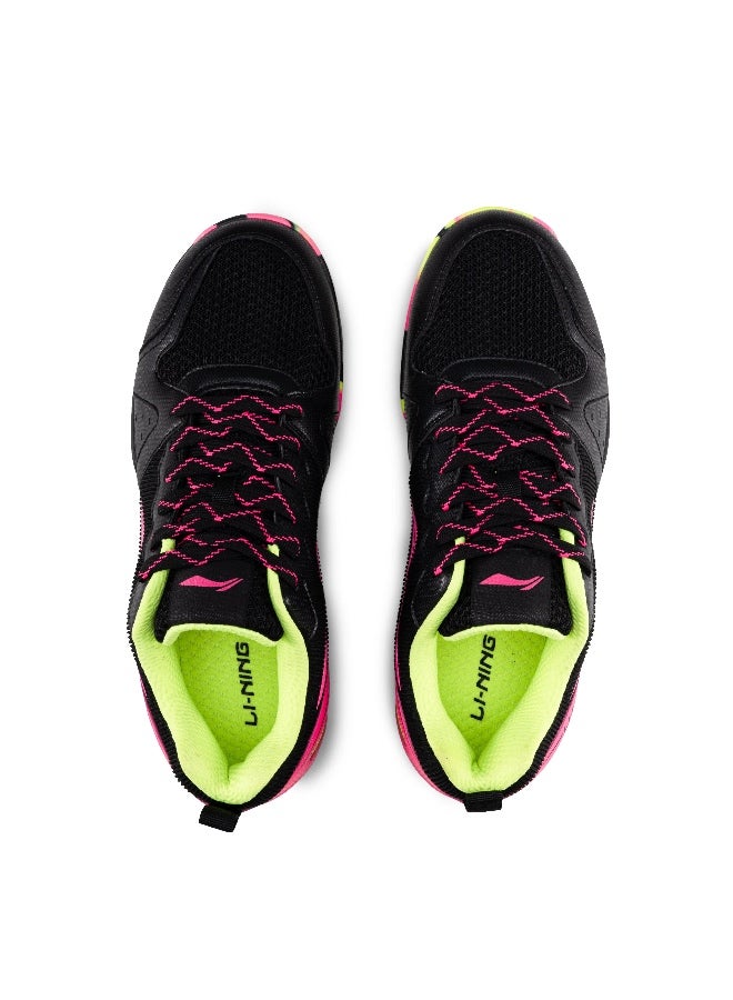 Li-Ning Lining Aero Flow Badminton Shoes Unisex-adult Non Marking Lightweight & Durable (Black/Lime/Fuchsia EUR- 43) 6937461100748 - Image 5
