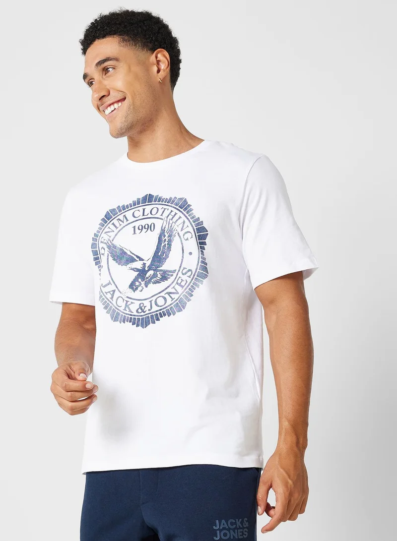 JACK & JONES Graphic Crew Neck T-Shirt