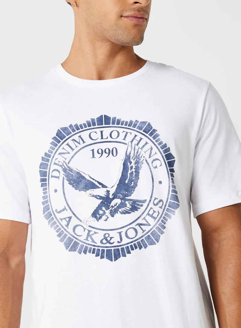 JACK & JONES Graphic Crew Neck T-Shirt