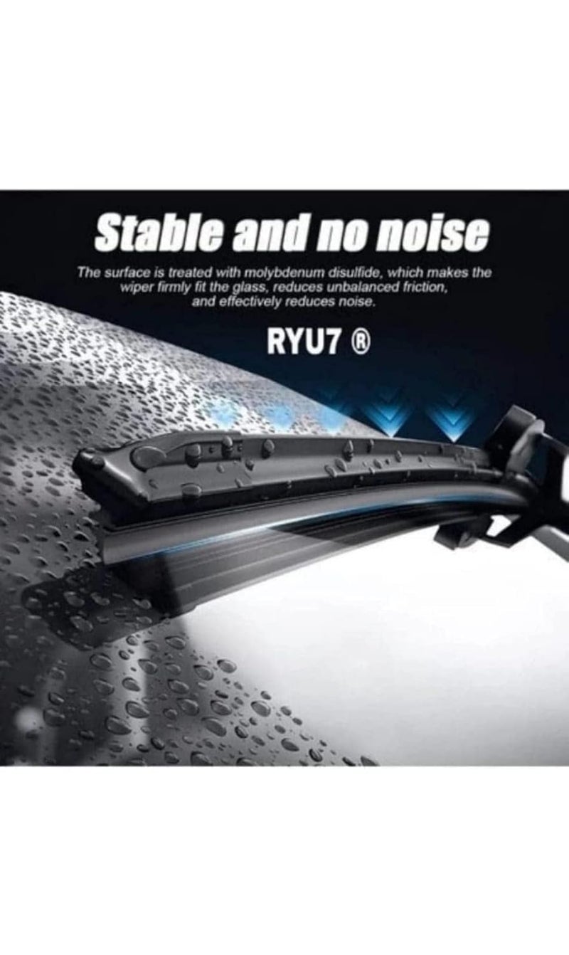 RYU7 Front Wiper Blades Exact Fit Design Fits for Crv (2012-2019 Model) Size-26" 16,Pack of 2 - Image 3